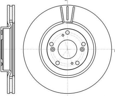 Remsa 61297.10 тормозной диск на HONDA CR-V II (RD_)