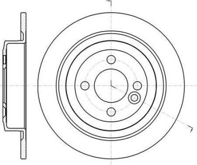 Remsa 61443.00 тормозной диск на MINI MINI Roadster (R59)