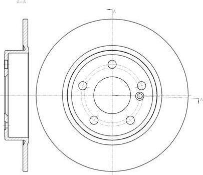 Remsa 61465.00 тормозной диск на MERCEDES-BENZ B-CLASS (W246, W242)