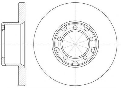 Remsa 6296.00 тормозной диск на MERCEDES-BENZ T1/TN c бортовой платформой/ходовая часть
