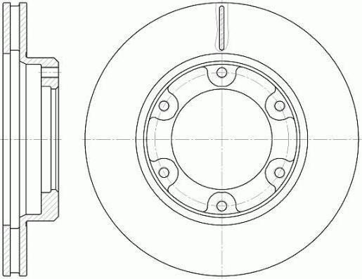 Remsa 6491.10 тормозной диск на TOYOTA LAND CRUISER 80 (_J8_)
