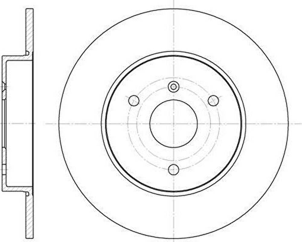 Remsa 6617.00 тормозной диск на SMART FORTWO купе (451)