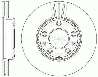 Remsa 6673.10 тормозной диск на MAZDA 6 (GG)