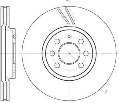 Remsa 6684.10 тормозной диск на OPEL ASTRA H универсал (L35)