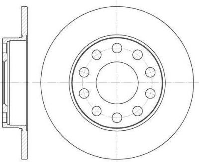 Remsa 6753.00 тормозной диск на AUDI 80 (8C, B4)