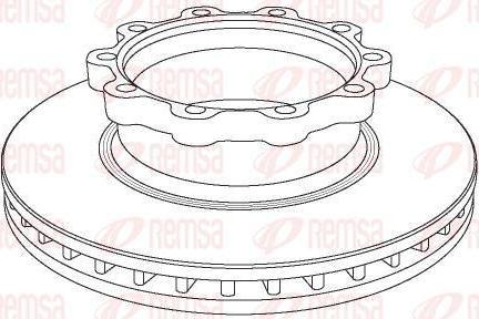Remsa NCA1047.20 тормозной диск на SCANIA P,G,R,T - series