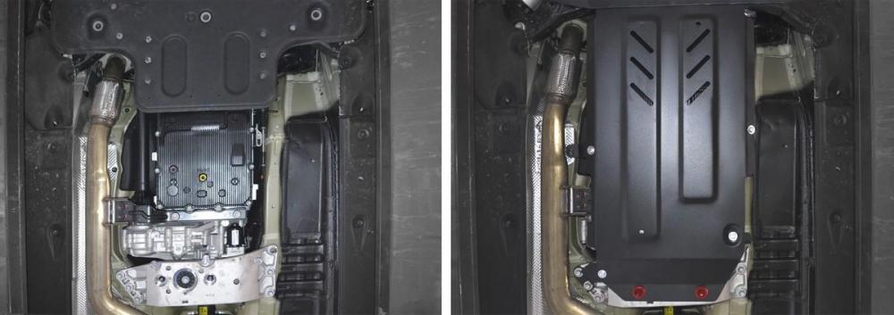 RIVAL RIVAL 111.02842.1 Защита КПП + РК + комплект крепежа, Kia Stinger 2018-, V - 2.0T; 3.3T; полный привод (111.02842.1)