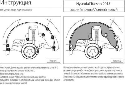 RIVAL 42309001 Локер арки колеса