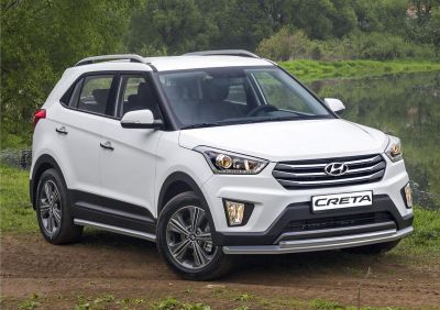 RIVAL RIVAL R.2310.002 Защита переднего бампера d57+d42 + комплект крепежа, RIVAL, Hyundai Creta 2016- (R.2310.002)