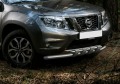RIVAL RIVAL R.4119.001 Защита переднего бампера d57+d42 с профильной защитой картера + комплект крепежа, RIVAL, Nissan Terr (R.4119.001)
