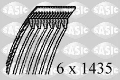 Sasic 1770089 поликлиновой ремень на HYUNDAI ACCENT II седан (LC)