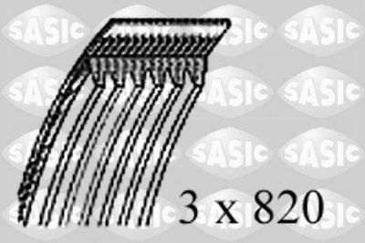Sasic 1774005 поликлиновой ремень на RENAULT CLIO I (B/C57_, 5/357_)