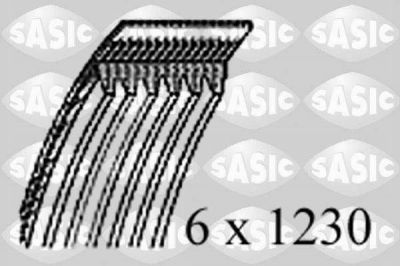 Sasic 1776042 поликлиновой ремень на FIAT PUNTO (188)