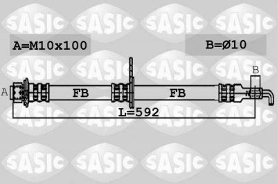 Sasic 6606088 тормозной шланг на TOYOTA COROLLA Verso (ZDE12_, CDE12_)