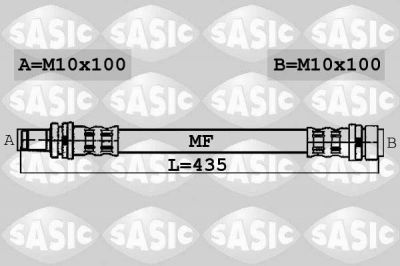 Sasic 6606192 тормозной шланг на FORD FOCUS II седан (DA_)
