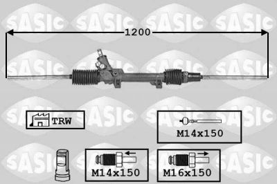 Sasic 7006091 рулевой механизм на PEUGEOT 306 (7B, N3, N5)