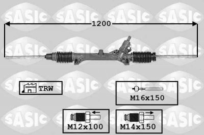 Sasic 7006099 рулевой механизм на PEUGEOT 406 Break (8E/F)