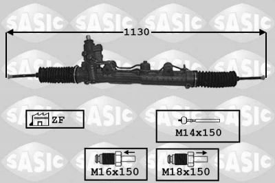 Sasic 7006159 рулевой механизм на MERCEDES-BENZ CLK (C209)