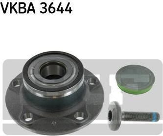 SKF VKBA 3644 Ступица задняя в сборе AD VW SKODA (1T0598611B) SKF VKBA 3644 Ступица задняя в сборе AD VW SKODA (1T0598611B)