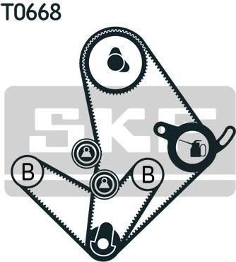 SKF VKMA95010 VKMA95010 рем.к-кт ГРМ! Mitsubishi L300/L200/Pajero 2.3D-2.5TD 83-93