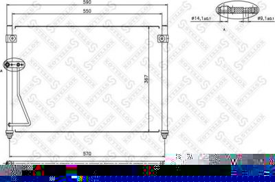 STELLOX 10-45063-SX_радиатор кондиционера! Mazda 626 1.8/ (1045063SX)
