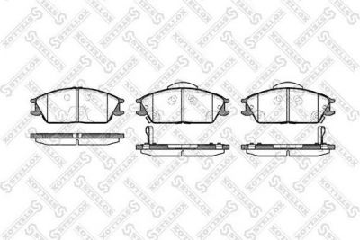 Stellox 235 022L-SX комплект тормозных колодок, дисковый тормоз на HYUNDAI ACCENT II седан (LC)