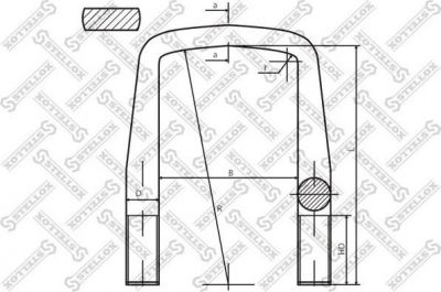 Stellox 84-64262-SX стремянка рессоры на MAN F 2000