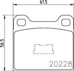 Textar 2022803 комплект тормозных колодок, дисковый тормоз на AUDI 80 (81, 85, B2)