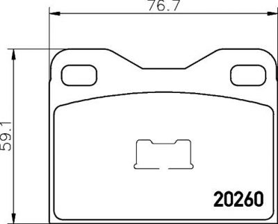 Textar 2026001 комплект тормозных колодок, дисковый тормоз на TALBOT 1307-1510
