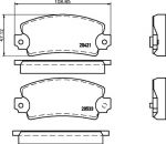 Textar 2042102 комплект тормозных колодок, дисковый тормоз на TALBOT 1307-1510