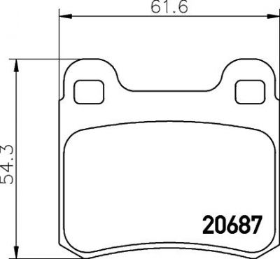 Textar 2068703 комплект тормозных колодок, дисковый тормоз на MERCEDES-BENZ 190 (W201)
