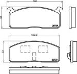 Textar 2072902 комплект тормозных колодок, дисковый тормоз на TOYOTA HIACE III c бортовой платформой/ходовая часть (YH8_, LH8_)
