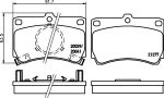 Textar 2127702 комплект тормозных колодок, дисковый тормоз на MAZDA 323 III (BF)