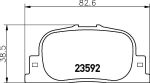 TEXTAR Колодки задние TOYOTA Camry ->01/BYD F3/GEELY Vision (2359201)