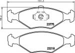 Textar 2377501 комплект тормозных колодок, дисковый тормоз на FIAT ALBEA (178_)