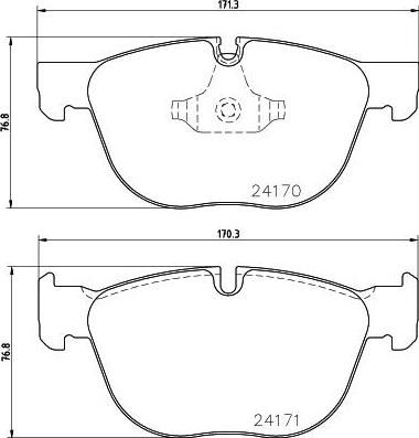 TEXTAR Колодки передние X5(70) X6(71) (34116779293, 2417001) TEXTAR Колодки передние X5(70) X6(71) (34116779293, 2417001)