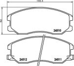 TEXTAR Колодки передние OPEL ANTARA/CAPTIVA 3.2L (2451001)