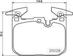 Textar 2502805 комплект тормозных колодок, дисковый тормоз на 4 кабрио (F33, F83)