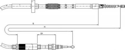 Textar 44006000 трос, стояночная тормозная система на AUDI A4 Avant (8D5, B5)