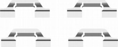 Textar 82502100 комплектующие, колодки дискового тормоза на VW BORA универсал (1J6)