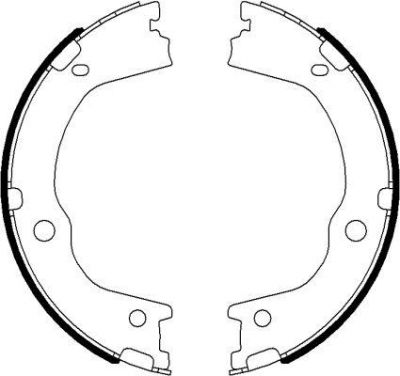 Textar 91075900 комплект тормозных колодок, стояночная тормозная с на HYUNDAI SANTA FE II (CM)