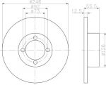 Textar 92010700 тормозной диск на OPEL MANTA B (58_, 59_)