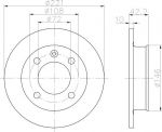 Textar 92011900 тормозной диск на FORD FIESTA II (FBD)