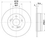 TEXTAR Диск торм.зад. MB W124, W202, W210 (92032703)