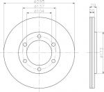 Textar 92035600 тормозной диск на NISSAN PATROL III/2 Hardtop (K260)