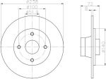 Textar 92049200 тормозной диск на RENAULT SUPER 5 (B/C40_)