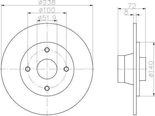 Textar 92049200 тормозной диск на RENAULT SUPER 5 (B/C40_)