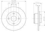 Textar 92070300 тормозной диск на RENAULT MEGANE I Cabriolet (EA0/1_)