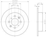 Textar 92077900 тормозной диск на HONDA CIVIC VI Hatchback (EJ, EK)