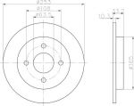 Textar 92088403 тормозной диск на FORD SIERRA Наклонная задняя часть (GBC, GBG)